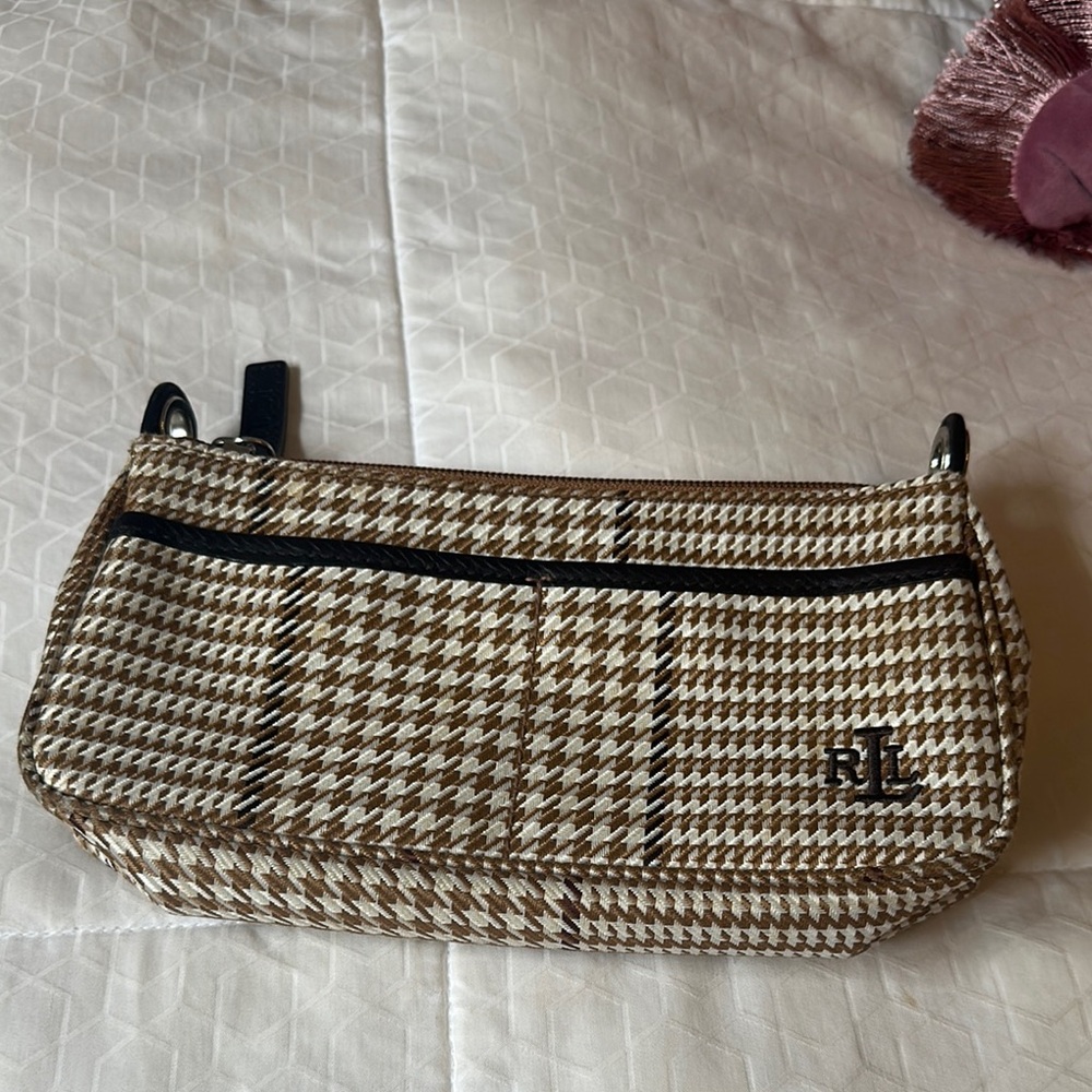 Ralph Lauren Houndstooth Pouch